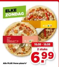 PLUS Alle plus verse pizza's aanbieding