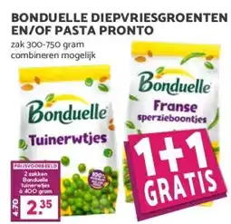 Coop BONDUELLE DIEPVRIESGROENTEN EN/OF PASTA PRONTO aanbieding