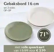 Coop Gebaksbord 16 cm aanbieding