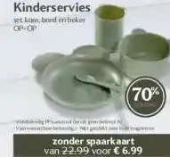 Coop Kinderservies aanbieding