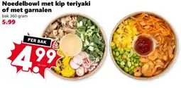 Coop Noedelbowl met kip teriyaki of met garnalen aanbieding