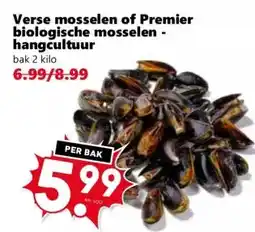 Coop Verse mosselen of Premier biologische mosselen - hangcultuur aanbieding
