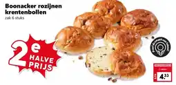 Coop Boonacker rozijnen krentenbollen aanbieding