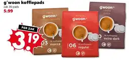 Coop g'woon koffiepads aanbieding