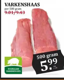 Coop VARKENSHAAS aanbieding