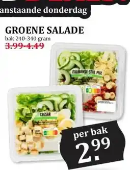 Coop GROENE SALADE aanbieding