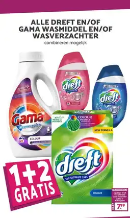 Coop ALLE DREFT EN/OF GAMA WASMIDDEL EN/OFWASVERZACHTER aanbieding