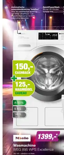 EP Miele WEG895 WPS TwinDos Wasmachine aanbieding