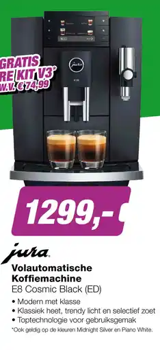 EP JURA E8 Cosmic Black (ED) Volautomatische Koffiemachine aanbieding