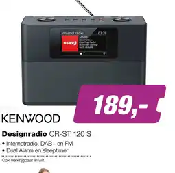 EP Kenwood CR-ST 120 S DAB+ Radio Zwart aanbieding