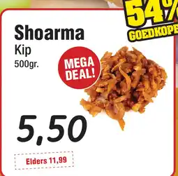 Budget Food Shoarma Kip aanbieding