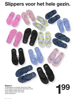Zeeman Slippers aanbieding