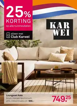 Karwei Loungeset Kate aanbieding