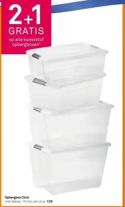 Karwei Opbergbox Click aanbieding
