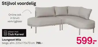 Karwei Loungeset Mila aanbieding