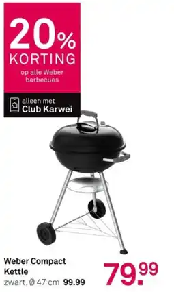 Karwei Weber Compact Kettle aanbieding