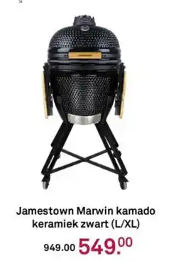 Karwei Jamestown Marwin kamado keramiek zwart (L/XL) aanbieding