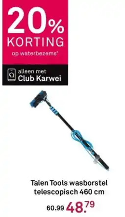 Karwei Talen Tools wasborstel telescopisch aanbieding