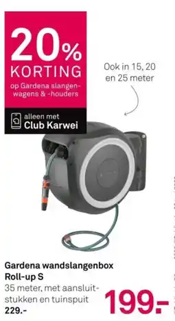 Karwei Gardena wandslangenbox Roll-up S aanbieding