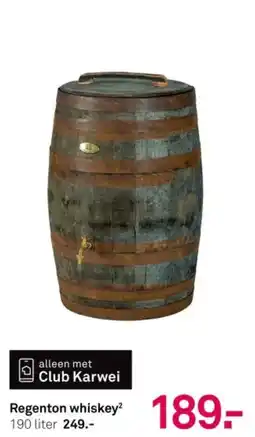 Karwei Regenton whiskey² aanbieding