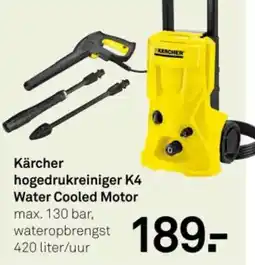 Karwei Kärcher hogedrukreiniger K4 Water Cooled Motor aanbieding