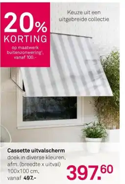 Karwei Cassette uitvalscherm aanbieding