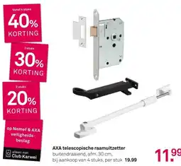Karwei AXA telescopische raamuitzetter aanbieding
