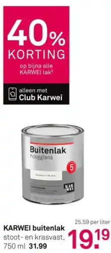 Karwei Karwei buitenlak aanbieding