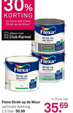 Karwei Flexa Strak op de Muur aanbieding