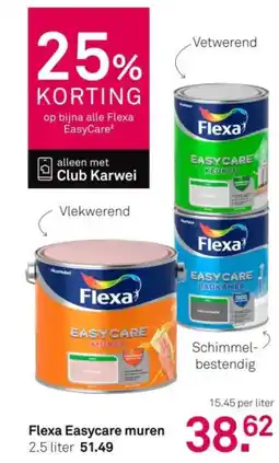 Karwei Flexa Easycare muren aanbieding