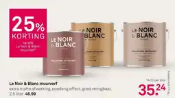Karwei Le Noir & Blanc muurverf aanbieding