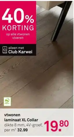 Karwei Vtwonen laminaat xl collar aanbieding