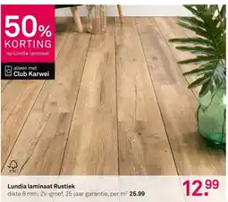 Karwei Lundia laminaat Rustiek aanbieding