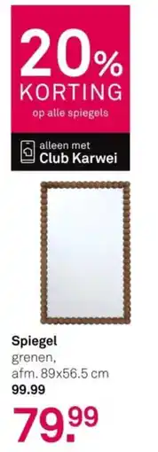 Karwei Spiegel aanbieding