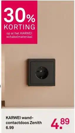 Karwei Karwei wand- contactdoos zenith aanbieding