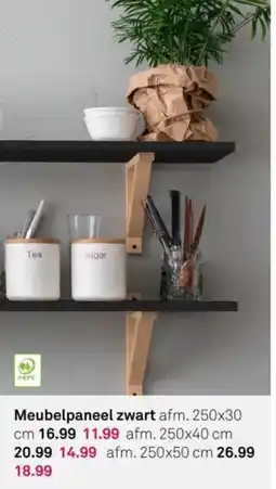 Karwei Meubelpaneel zwart aanbieding