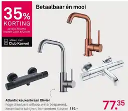 Karwei Atlantic keukenkraan Olivier aanbieding