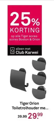 Karwei Tiger Orion Toiletrolhouder me aanbieding