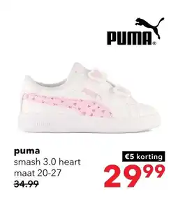 Scapino Puma smash 3.0 heart aanbieding