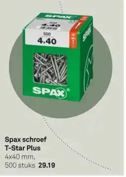 Karwei Spax schroef T-Star Plus aanbieding
