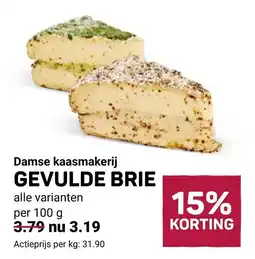 Ekoplaza Damse kaasmakerij gevulde brie aanbieding
