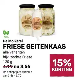 Ekoplaza De molkerei friese geitenkaas aanbieding