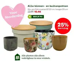Welkoop Alle binnen en buitenpotten aanbieding
