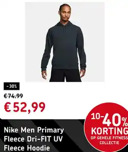 Sport 2000 Nike Men Primary Fleece Dri-FIT UV Fleece Hoodie aanbieding