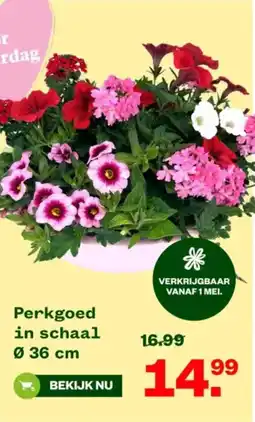 Welkoop Perkgoed in schaal aanbieding