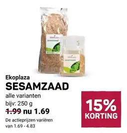 Ekoplaza Ekoplaza sesamzaad aanbieding