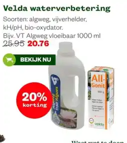Welkoop Velda waterverbetering aanbieding