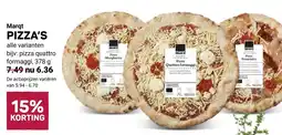 Ekoplaza Marqt pizza's aanbieding