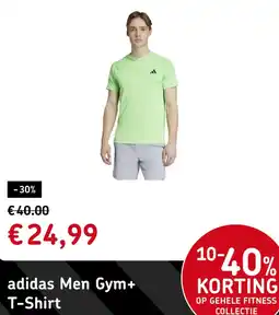 Sport 2000 Adidas Men Gym+ T-Shirt aanbieding