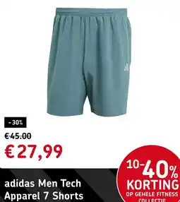 Sport 2000 Adidas Men Tech Apparel 7 Shorts aanbieding